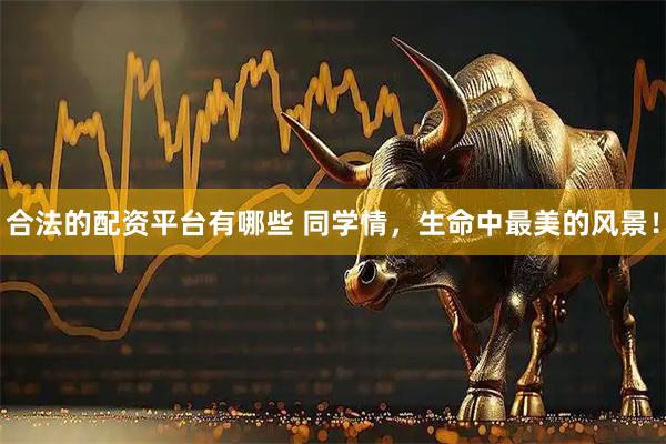 合法的配资平台有哪些 同学情，生命中最美的风景！